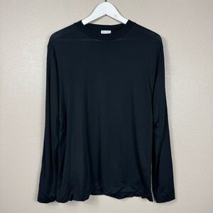 Son of a Tailor Long Sleeve Merino 100% Wool T-Shirt Black